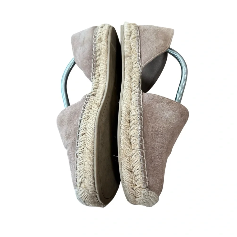 Dolce Vita Size 8 Suede Tan Small Platform Espadrille D’Orsay “Ciara” Flats